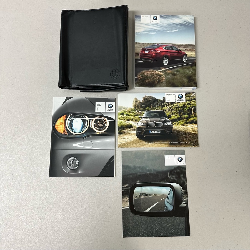 2011 BMW X6 xDrive Owners Manual Set w/ Leather Case
